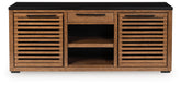 Warmstead Furniture - Ashley Furniture - Kallari Bookcase - Credenza / Warm Brown/Black - H737-60
